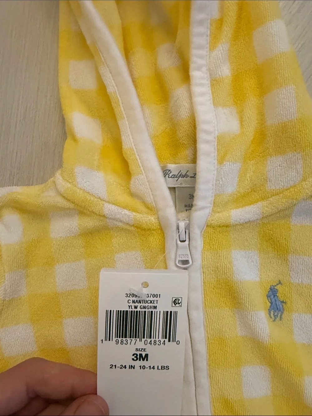 NEW Ralph Lauren Baby Girl 3M Terry Dress